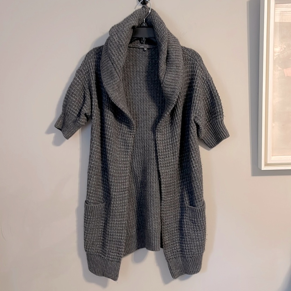 Vince open front grey cardigan